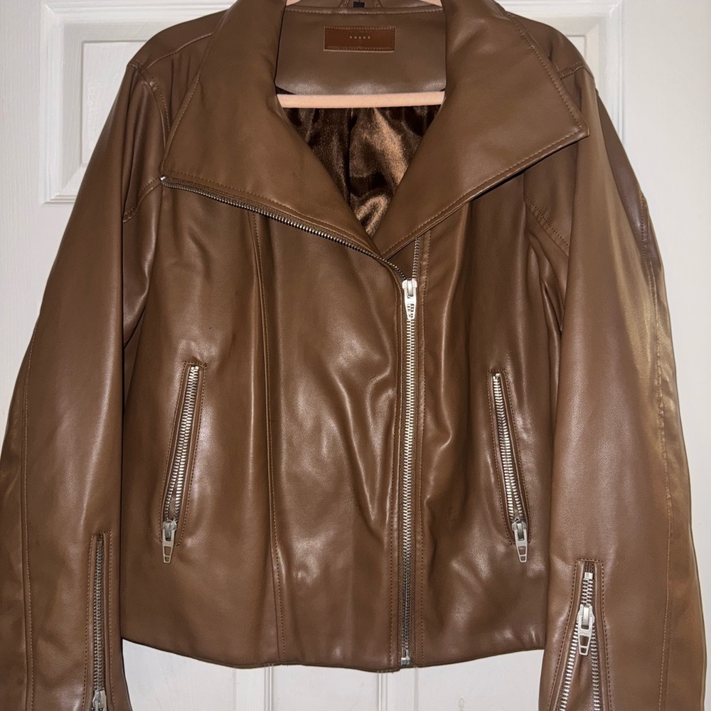 Blank NYC Tan Faux Leather Jacket - Picture 5 of 8